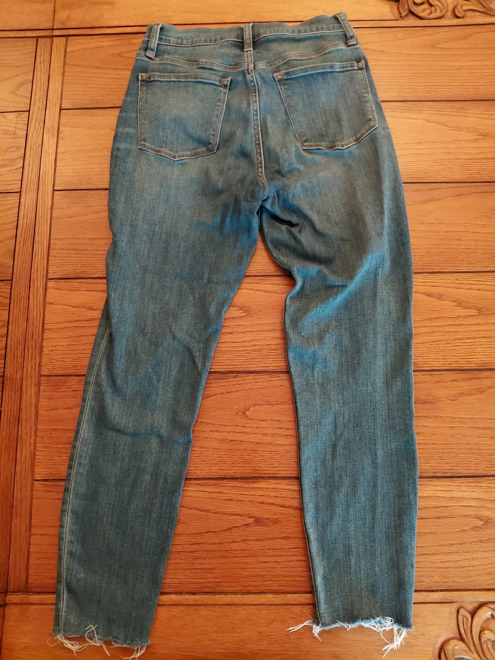 J. Crew Skinny Button-Fly Jeans in Faded Blue